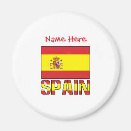 スペイン国旗をモチーフにしたオーダーメイドのデザイン マグネット