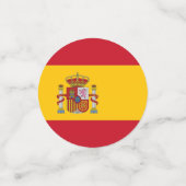 スペイン国旗を持つテーブル紙吹雪 コンフェッティ (スモール正面)