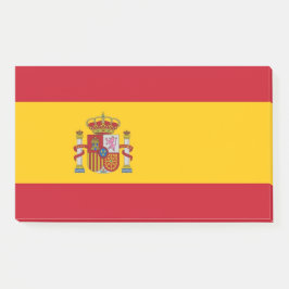 スペイン国旗を持つメモ ポストイット