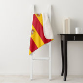 スペイン国旗を持つ愛国心シェルパ毛布 シェルパブランケット (インサイチュ)