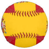 スペイン国旗を持つ愛国的なソフトボール ソフトボール (裏面)