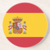 スペイン国旗を掲げたコースター コースター (正面)