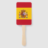 スペイン国旗を掲げたハンドファンのセット ハンドファン (裏面)