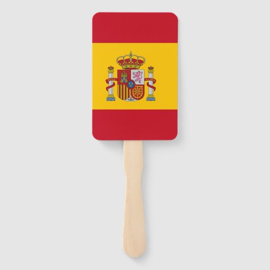 スペイン国旗を掲げたハンドファンのセット ハンドファン (裏面)
