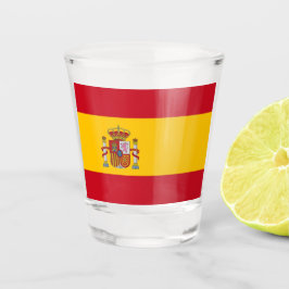 スペイン国旗を掲げた愛国的なショットグラス ショットグラス