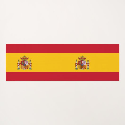 スペイン国旗を掲げた愛国的なヨガマット ヨガマット (裏面(横))