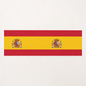 スペイン国旗を掲げた愛国的なヨガマット ヨガマット (正面(横))