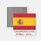 スペイン国旗を掲げた磁石 マグネット (正面/裏面)