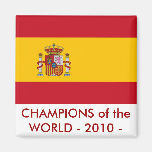 スペイン国旗を掲げた磁石 マグネット