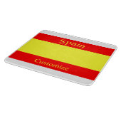 スペイン国旗サンダーカーヴ カッティングボード (角)