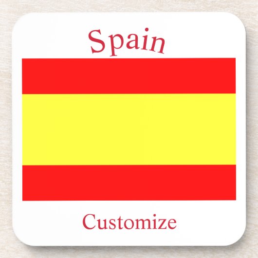 スペイン国旗サンダーカーヴ コースター (正面)