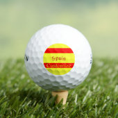 スペイン国旗サンダーカーヴ ゴルフボール (インサイチュ 木)
