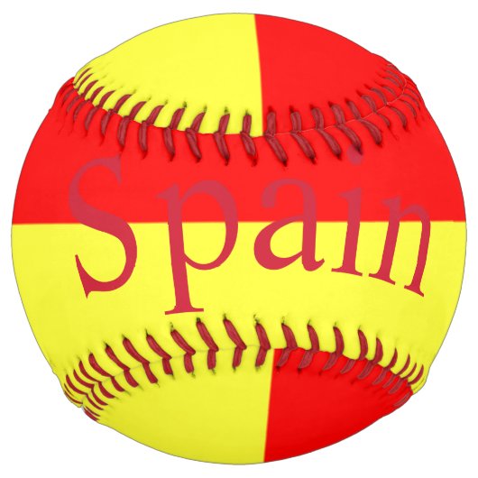 スペイン国旗サンダーカーヴ ソフトボール (正面)