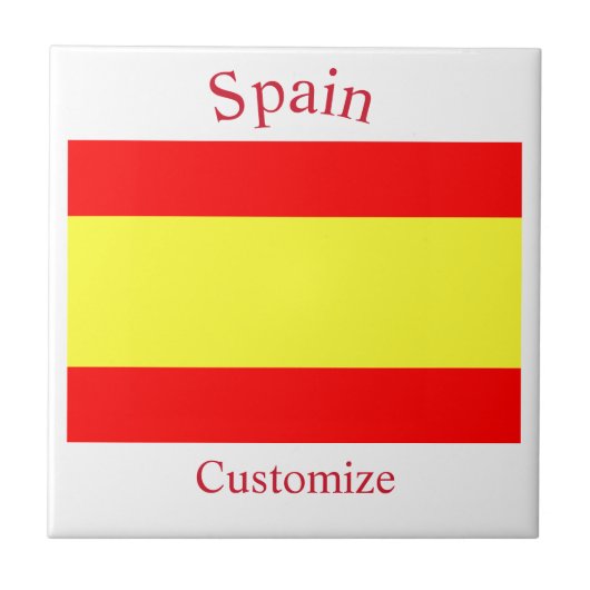 スペイン国旗サンダーカーヴ タイル (正面)
