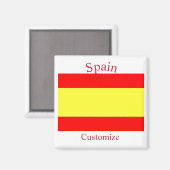 スペイン国旗サンダーカーヴ マグネット (正面/裏面)