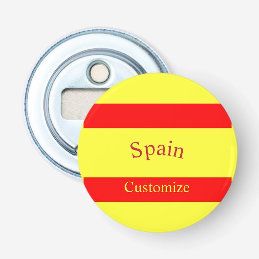 スペイン国旗サンダーカーヴ 栓抜き (正面)