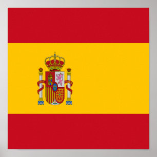 スペイン国旗スペインのの国プライドホーム民族 ポスター