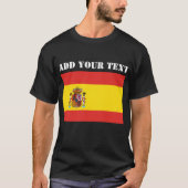 スペイン国旗スペインのサッカー愛国心 Tシャツ (正面)