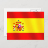 スペイン国旗スペインの（ワールドワイド） ポストカード (正面/裏面)