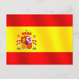 スペイン国旗スペインの(ワールドワイド) ポストカード