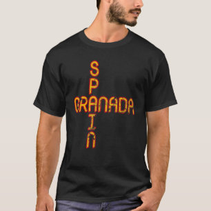 スペイン国旗スペインプライドスペイン旅行休暇グラナ Tシャツ