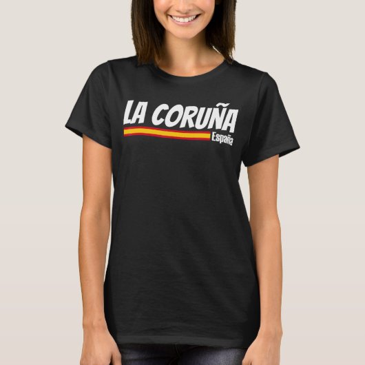 スペイン国旗スペインプライドスペイン旅行休暇La Co Tシャツ (正面)