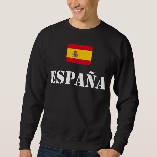 スペイン国旗スペインプライドスペイン旅行休暇Sp スウェットシャツ (正面)