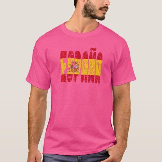 スペイン国旗スペイン旅行休暇スペインプライドスペイン Tシャツ (正面)