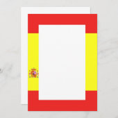 スペイン国旗縁取り招待状 招待状 (正面/裏面)