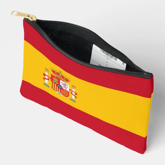 スペイン国旗 アクセサリーポーチ (見開き)
