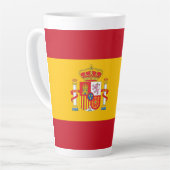 スペイン国旗 カフェラテマグ (左アングル)