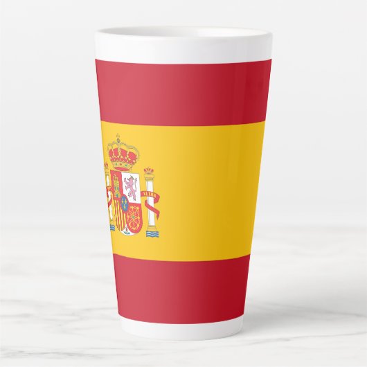 スペイン国旗 カフェラテマグ (正面)