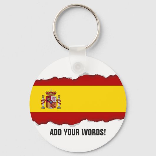 スペイン国旗 キーホルダー (正面)