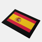 スペイン国旗 - クラシックな国威デザイン ドアマット (アングル)
