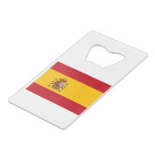 スペイン国旗 クレジットカード栓抜き (正面アングル)