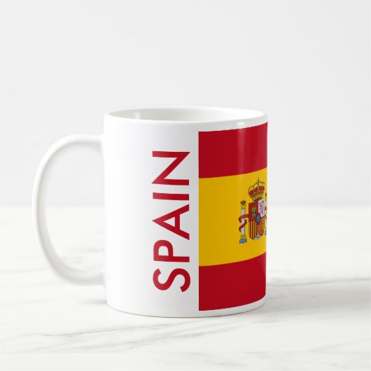 スペイン国旗 コーヒーマグカップ (左)