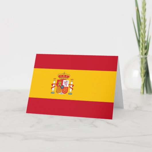 スペイン国旗 サンキューカード (正面)