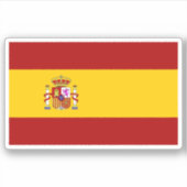 スペイン国旗 シール (正面)