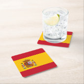 スペイン国旗 スクエアペーパーコースター (インサイチュ)