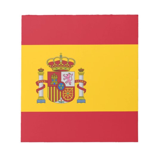 スペイン国旗 ノートパッド (正面)