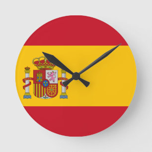 スペイン国旗 – バンデラデエスパニャ – スペインの国旗 ラウンド壁時計