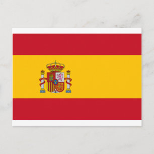 スペイン国旗 – バンデラ・デ・エスパーニャスペインの国旗 ポストカード