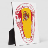 スペイン国旗 フォトプラーク (側面)