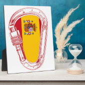 スペイン国旗 フォトプラーク (側面)