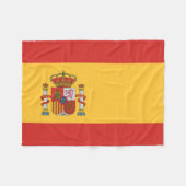 スペイン国旗 フリースブランケット (正面(横))