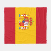 スペイン国旗 フリースブランケット (正面(横))