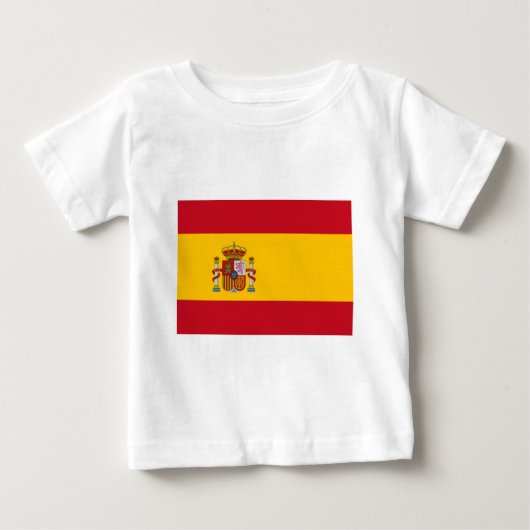 スペイン国旗 ベビーTシャツ (正面)