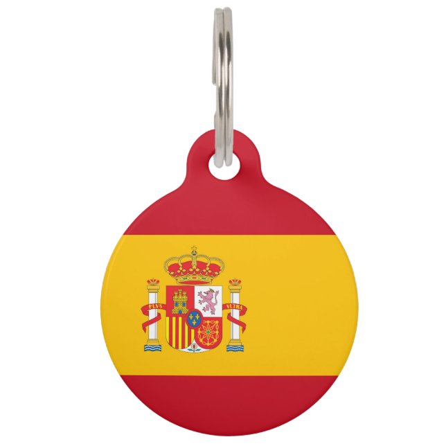 スペイン国旗 ペット　ネームタグ (正面)