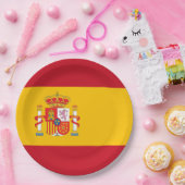 スペイン国旗 ペーパープレート (パーティー)