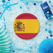 スペイン国旗 ペーパープレート (パーティー)